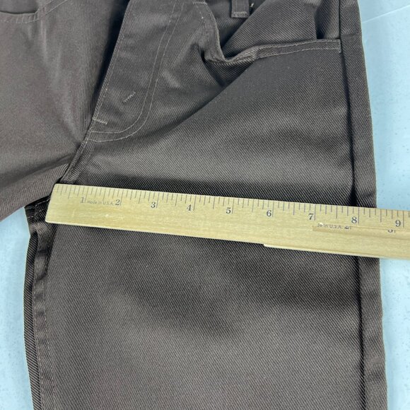 VTG 70s Levi's Jeans Students 24x27* 746 Bell Bottoms Dark Brown Denim Tag 25x28 - Picture 14 of 16